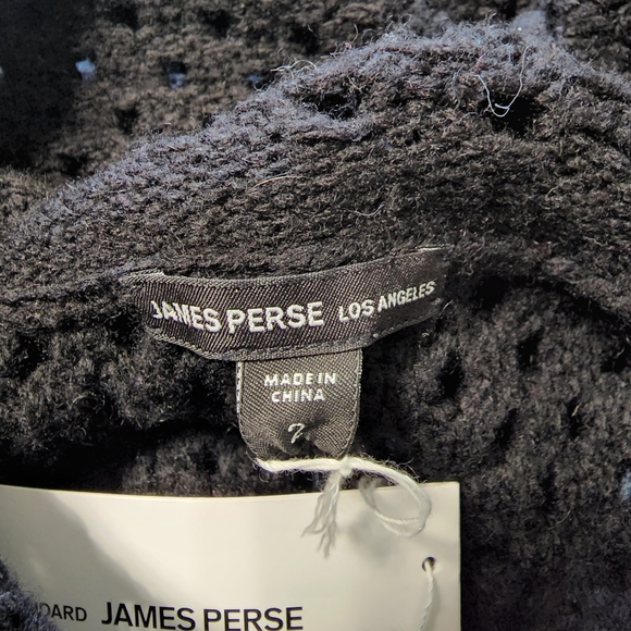 **SOLD **James Perse cowl neck wool blend open knit sweater (2/M) - Picture 9 of 10